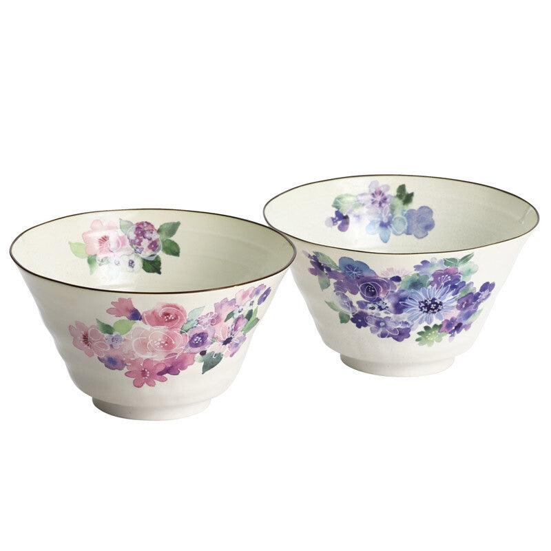 Minoyaki Ceramic Series noodle bowl set - J Mart