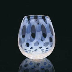 Hirota Taisho Roman glass flower bud polka dots 200ml - J Mart