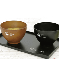 Sibainu soup boowl Black dishwasher - J Mart