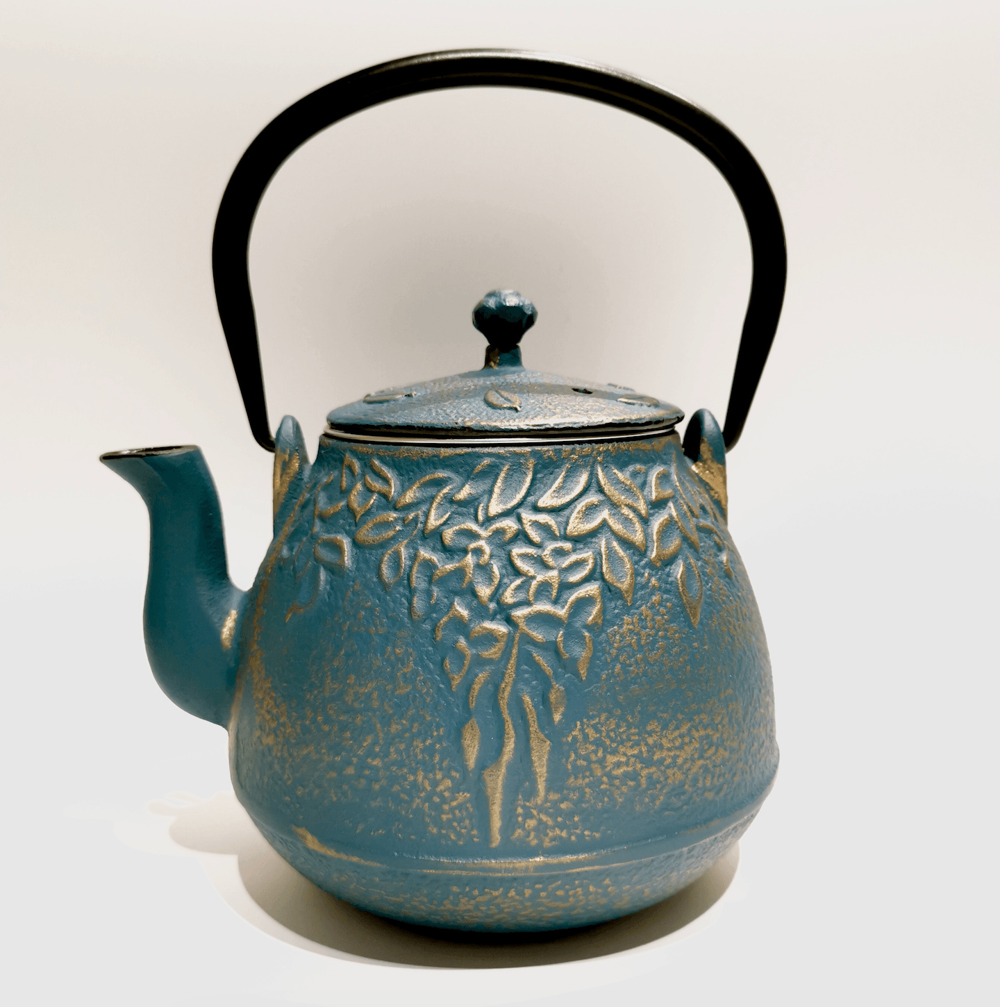 Cast Iron Teapot-Dark Blue - J Mart