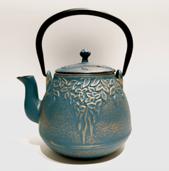 Cast Iron Teapot-Dark Blue - J Mart