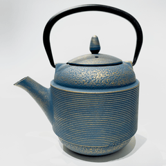 Cast Iron Teapot-Light Blue - J Mart