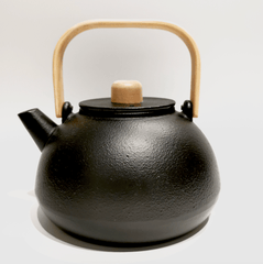 Cast Iron Teapot-All Black - J Mart