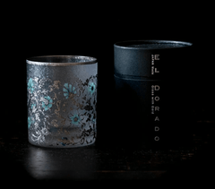 ISHIZUKA ADERIA EL DORADO vine motifs silver glass 300ml - J Mart