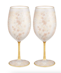 ISHIZUKA ADERIA EL DORADO sakura wine glass set 540ml*2