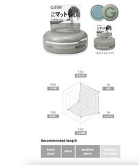 Gatsby hair wax moving rubber grunge mat (gray) - J Mart