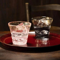 ISHIZUKA Tsugaru Kinsai on-the-rocks glass set-Saisoku 300ml*2 - J Mart