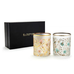 ISHIZUKA ADERIA EL DORADO vine motifs glass set 300ml*2