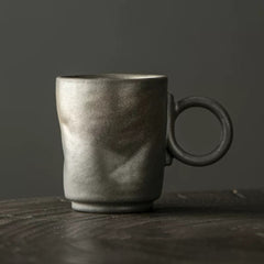 Terracotta Vintage Coffee cup golden black