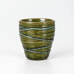 Japanese Mug (Deep-green glaze)