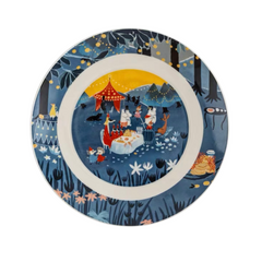 Moomin Four Seasons Plate - Single Plate (Winter/Night Party)