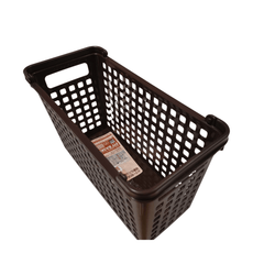 Basket-w/Handles White 12.5x26x16.5cm - J Mart