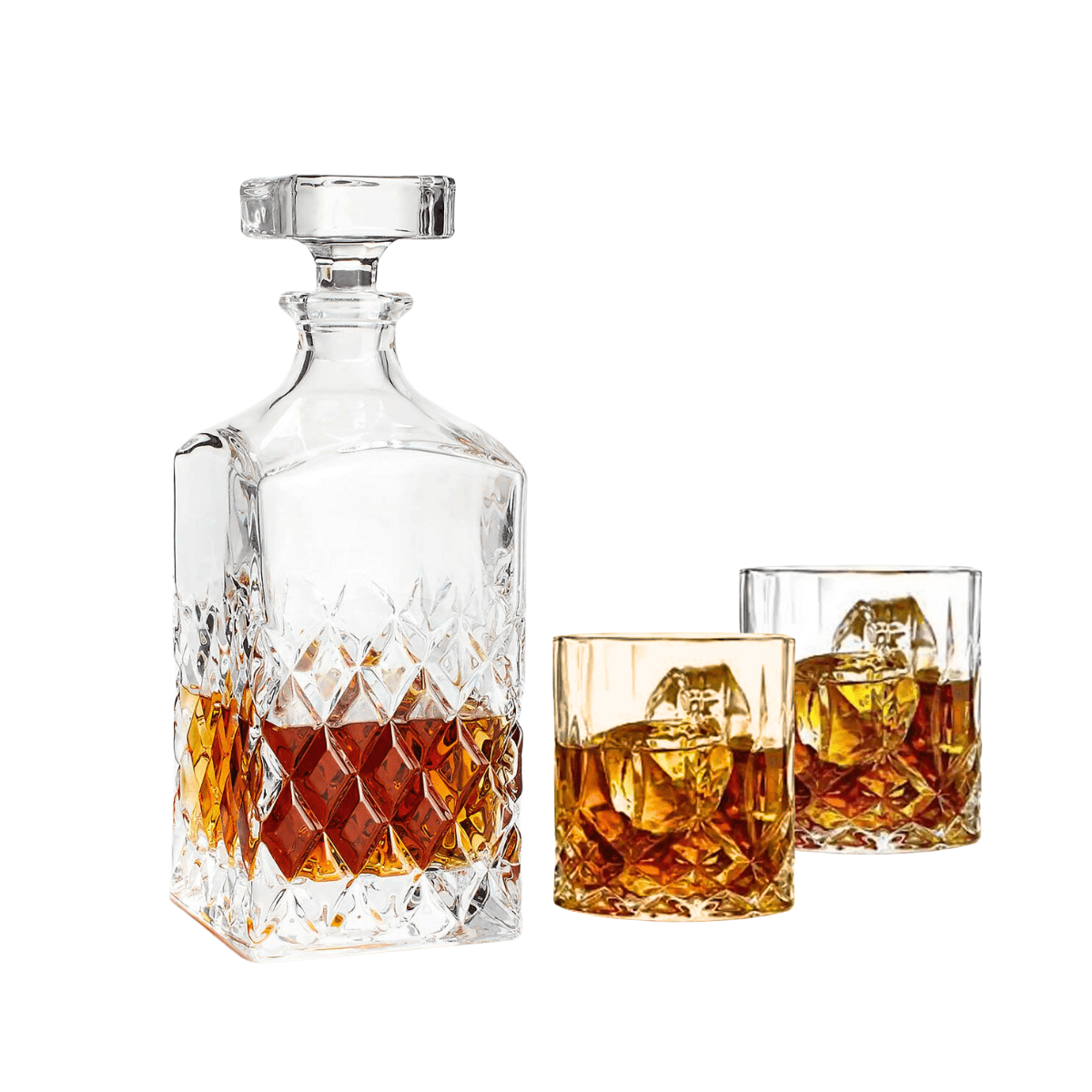 Whiskey decanter set 3 piece - J Mart
