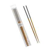 Letter bamboo chopstick set 33cm 2 pieces - J Mart