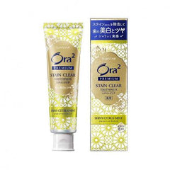 Sunstar Ora 2 premium stainclear paste shiny citrus mint 100g - J Mart