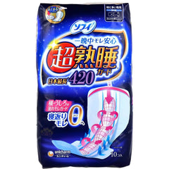 Unicharm Sophie super fit deep sleep for heavy night with wings 420cm 10 pieces - J Mart