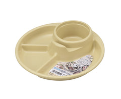 Barbecue Dish Round beige