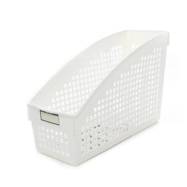 White A4 Magazine Holder with Label - J Mart