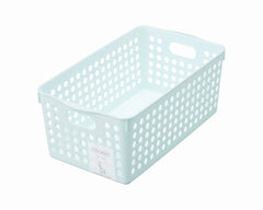 Stock Basket wide light blue