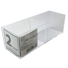 2-Compartment Acrylic Desk Tray
