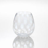 Hirota Taisho Roman glass flower bud polka dots 200ml - J Mart