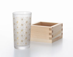 ISHIZUKA Wakomon arrow-shaped kasuri glass 145ml - J Mart