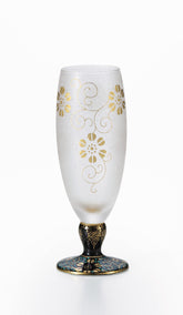 ISHIZUKA Kutani Ware Premium Nippon Taste Mizore Kutani Tetsusen sake glass 125ml - J Mart