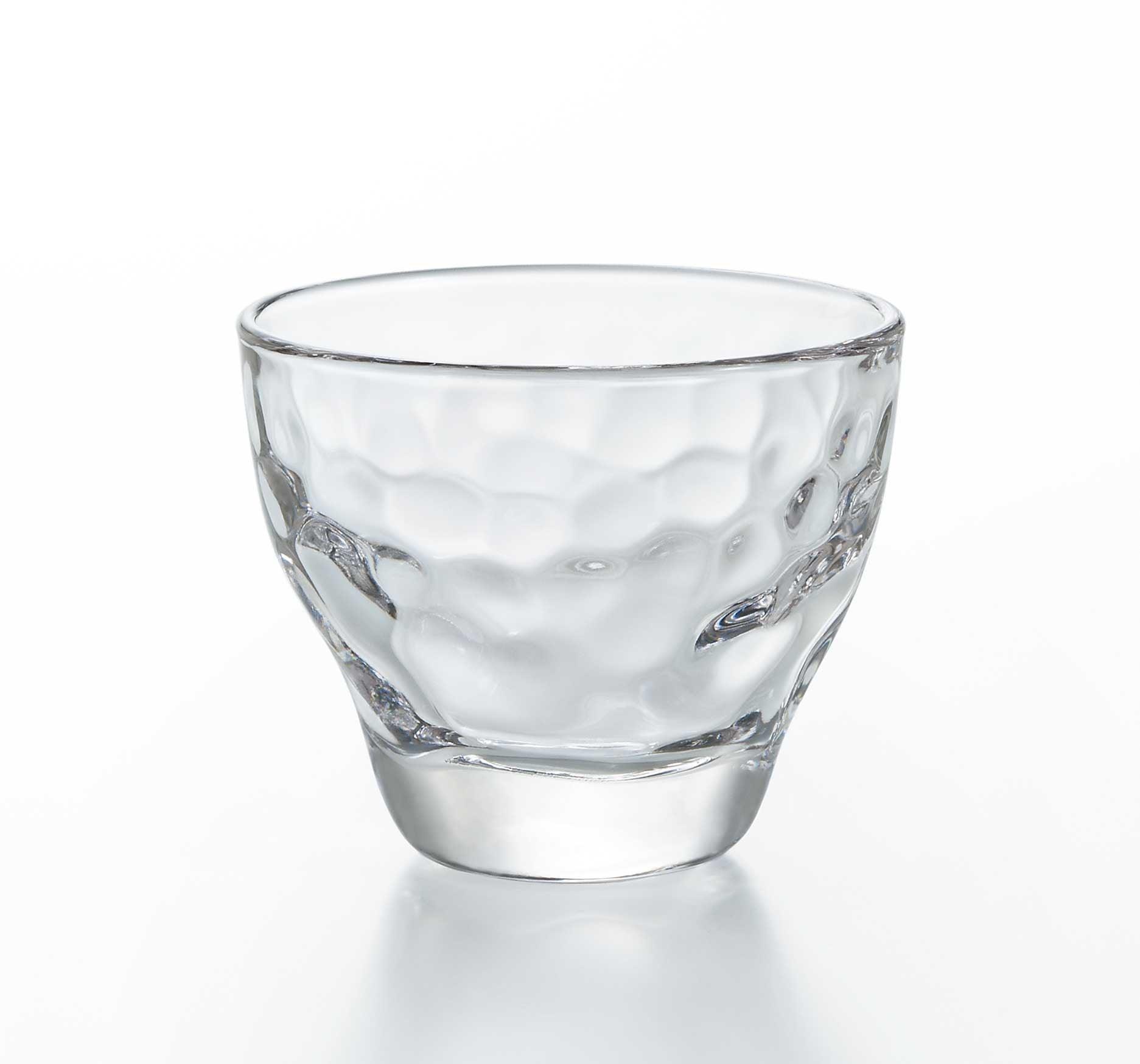 ISHIZUKA hammered pattern sake glass 90ml - J Mart