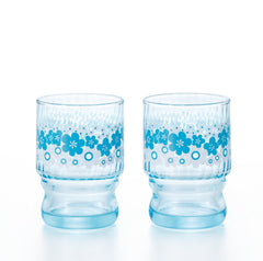 ISHIZUKA ADERIA drinking glass set-Hananowa 235ml*2 - J Mart