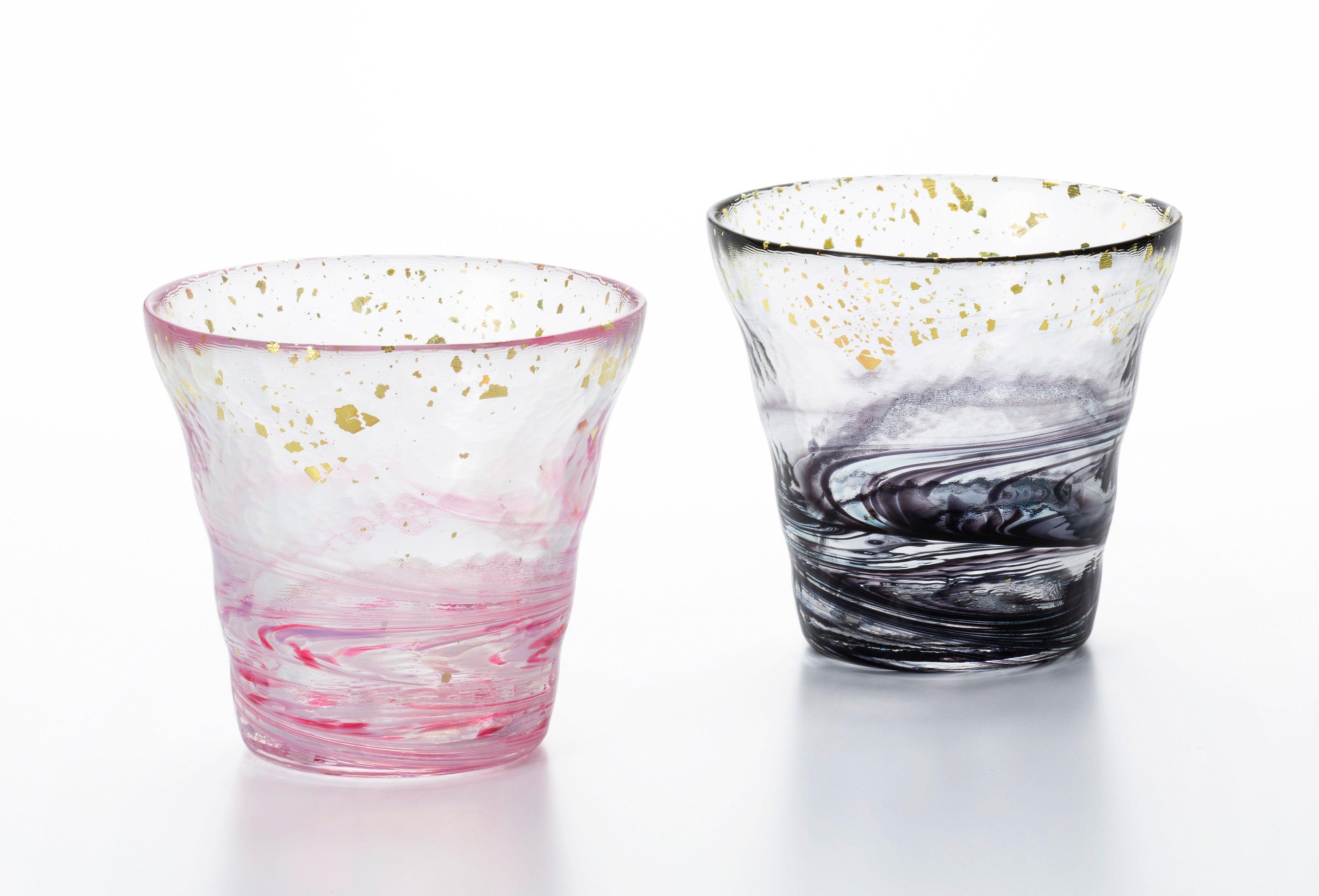 ISHIZUKA Tsugaru Kinsai on-the-rocks glass set-Saisoku 300ml*2 - J Mart
