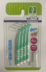 Interdental brush L-shaped 3S 4 pieces