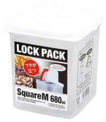 Lock Pack Food Storage Container - Square M 680ml