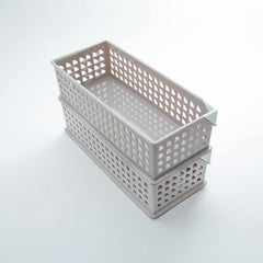 Cute Stackable Basket slim light brown