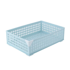 Cute Stackable Basket wide light blue
