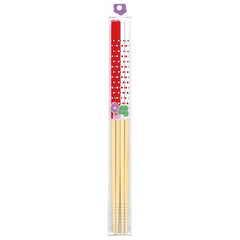Polka dots bamboo cooking chopsticks set 33cm 2 pieces - J Mart