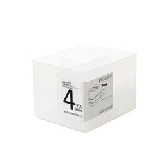 4-section Desk Organizer with Compartments clear