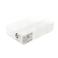 6-section Desk Organizer with Compartments clear