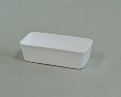 PE Storage Tray - Narrow Shallow White