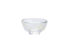 Hirota glass sake cup gold leaf (transparent) 55ml - J Mart
