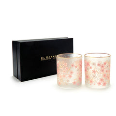 ISHIZUKA ADERIA EL DORADO sakura old fashioned glass set 300ml*2