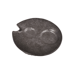 Ceramic Silver black sizuru saucer - J Mart