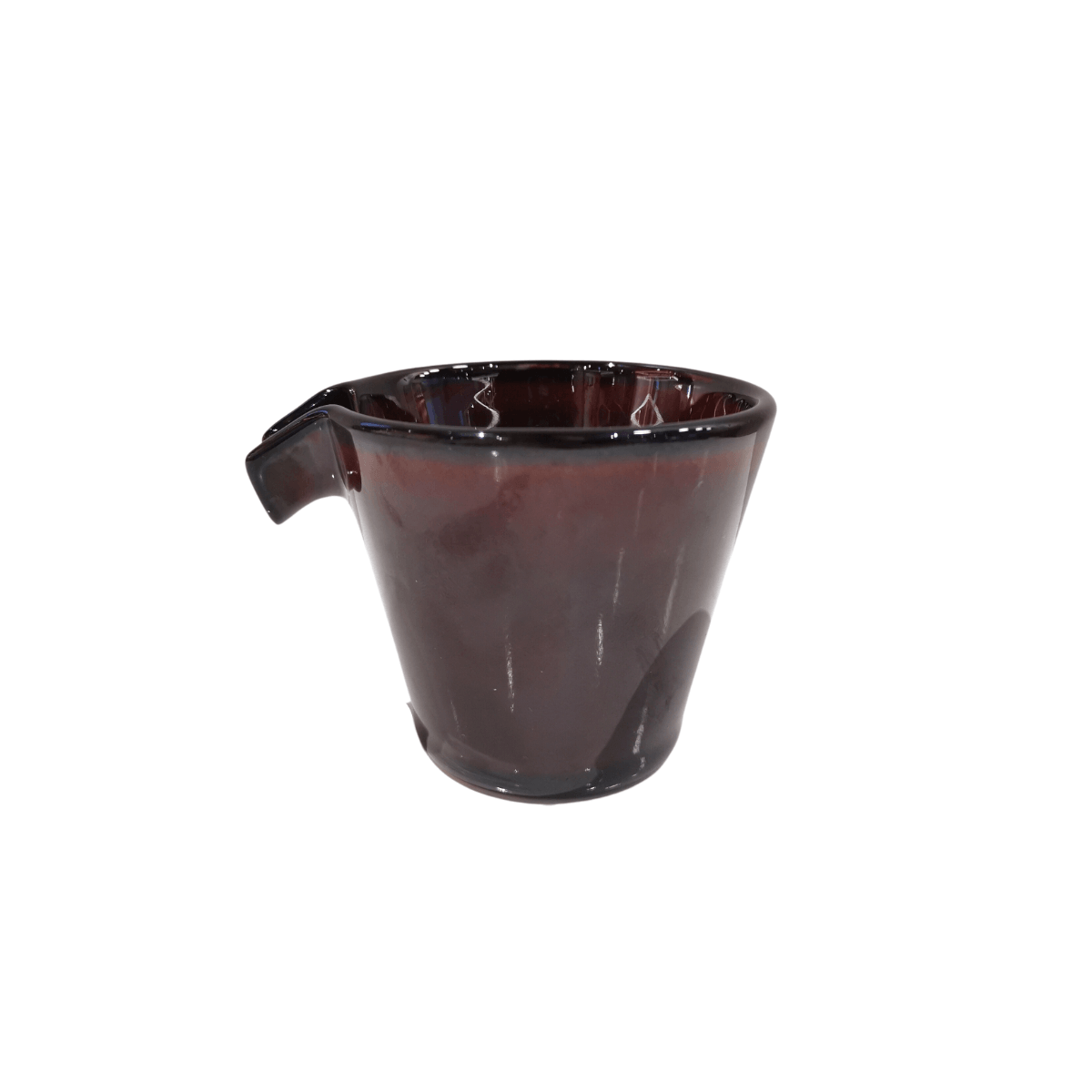 Ceramic Urushi brown sizuru sake bottle - J Mart