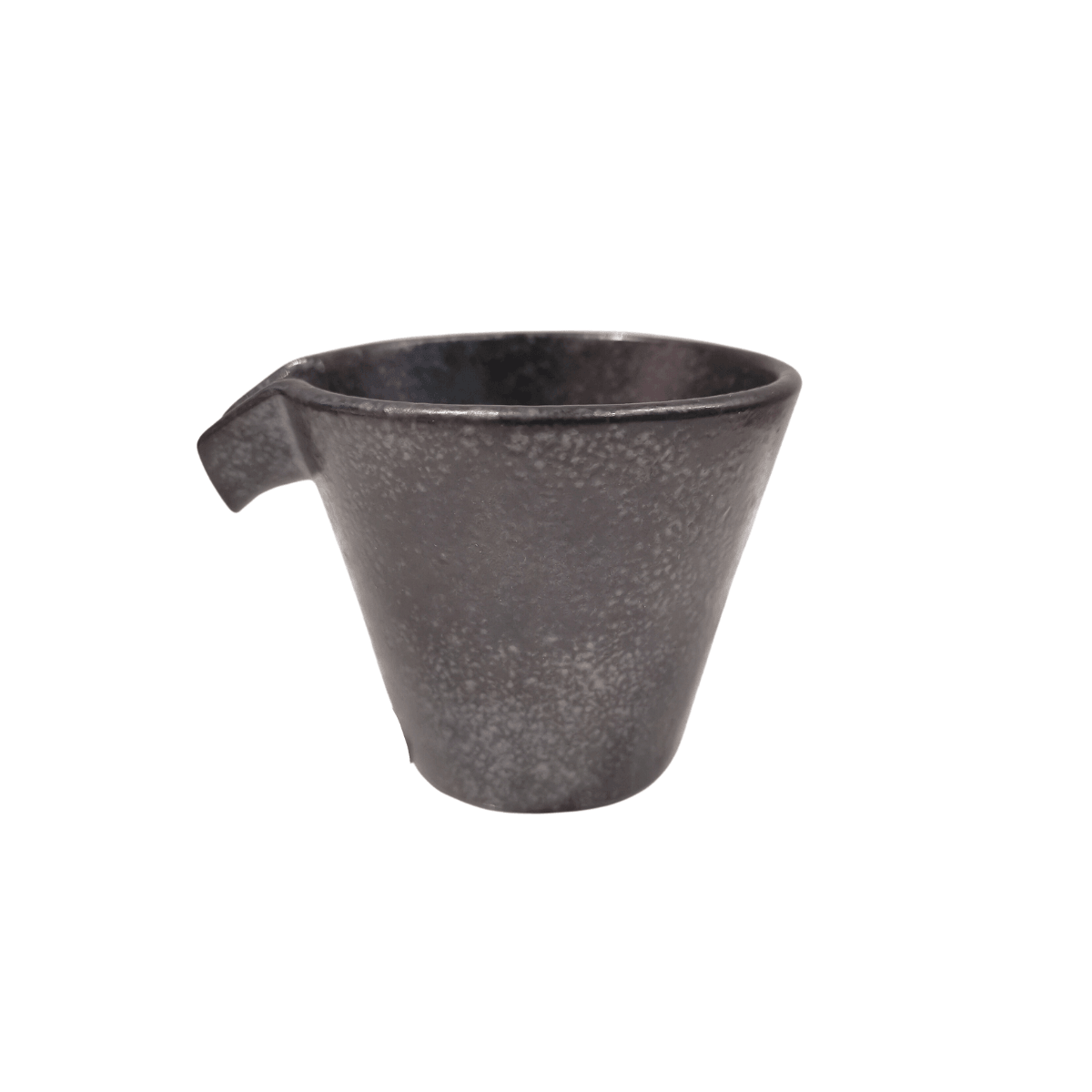 Ceramic Silver black sizuru sake bottle - J Mart