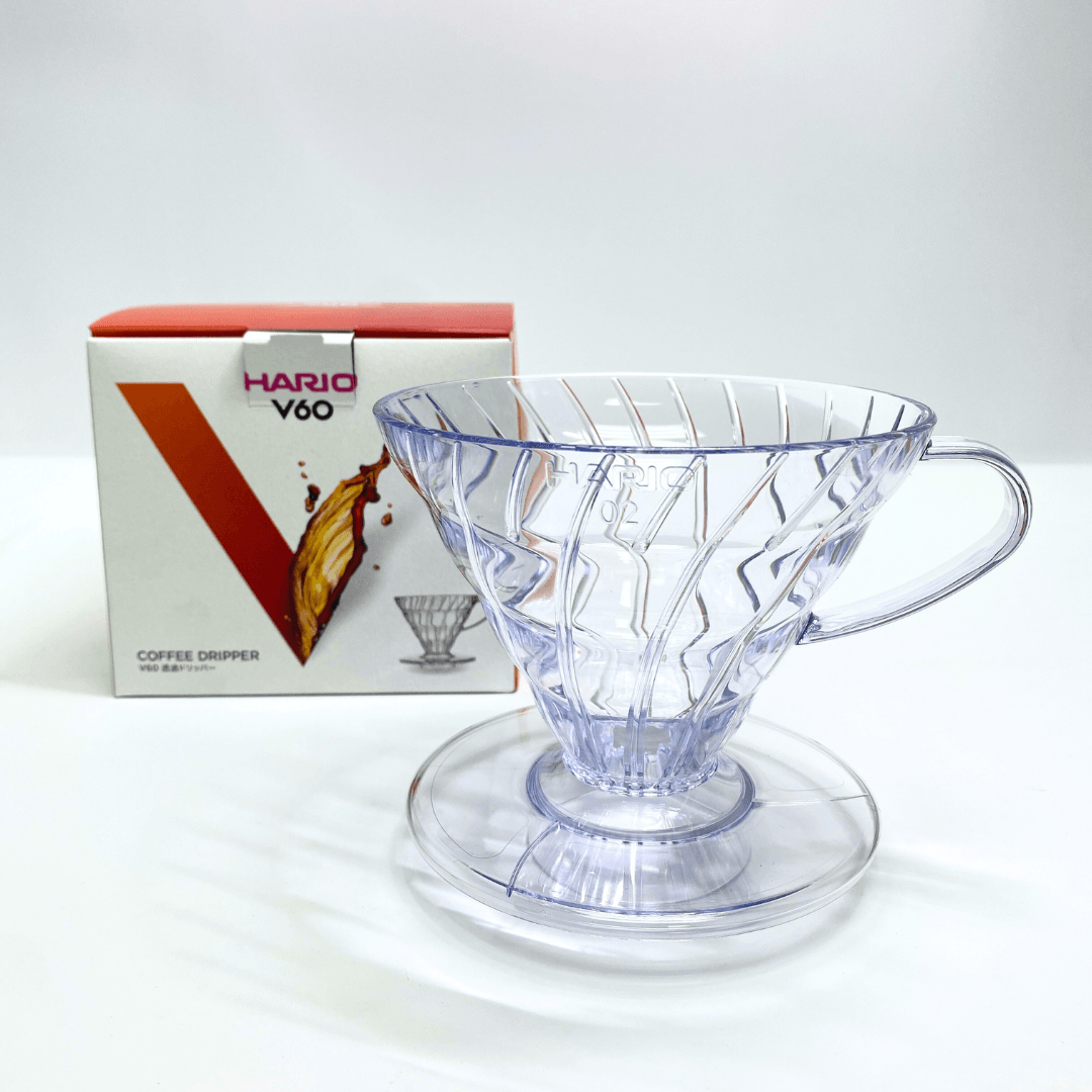Hario V60 coffee dripper 02 clear plastic for 1-4 cups - J Mart