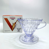 Hario V60 coffee dripper 03 clear plastic for 1-6 cups - J Mart