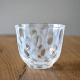 Hirota Taisho Roman glass cold tea polka dots 140ml - J Mart