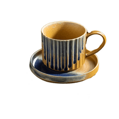 Coffee Cup with a spoon and a plate 00037 - J Mart