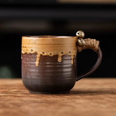 Coffee Cup With Small Bell brown