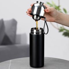 Samadoyo 400ml Thermos tea cup(Black)