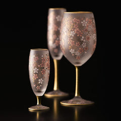 ISHIZUKA ADERIA EL DORADO sakura sake glass 125ml - J Mart